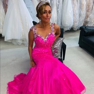 New With Tags! Stunning pink sequin gown! REGAL!